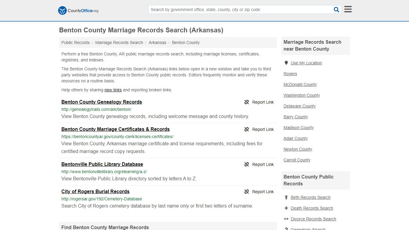 Marriage Records Search - Benton County, AR (Marriage ...
