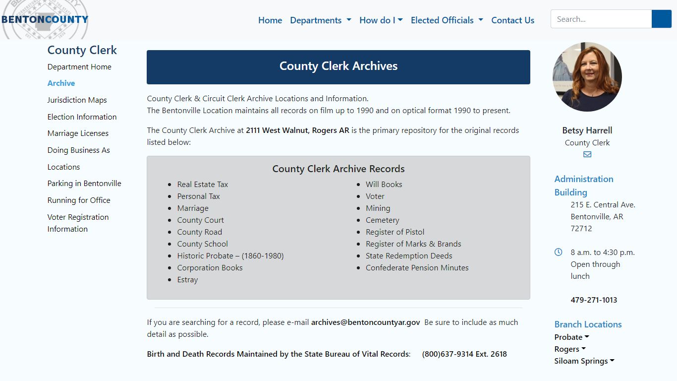 Archive - County Clerk